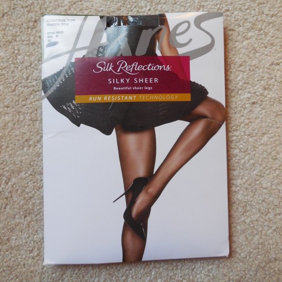 Hanes Accessories Womens Hanes Silk Reflection Control Top Sheer